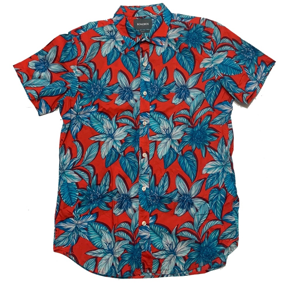 M / Bonobos Slim Fit Floral Shirt
